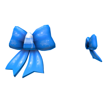 Blue Halloween Hair Bows Roblox item