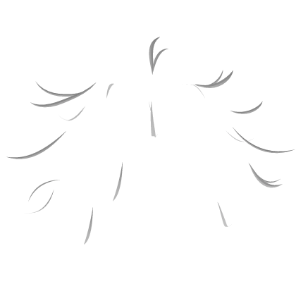 ♡ : white messy hair strands w/ cowlick extension Roblox item