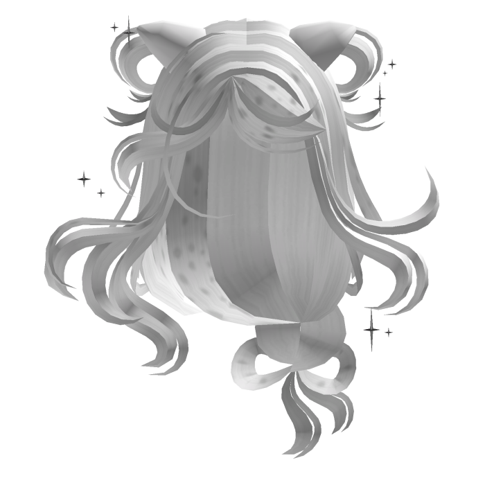Soft Pretty Messy Cute Deer Hair (White) ۶ৎ