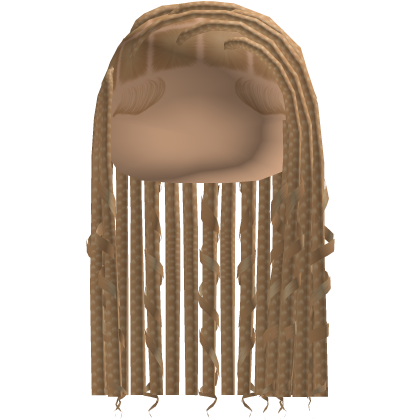 Side Part Box Short Braids Scalp Hair in Blonde Roblox item