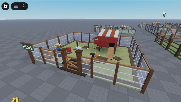 Animated Chicken Farm Pen - Working Chickens preview 5