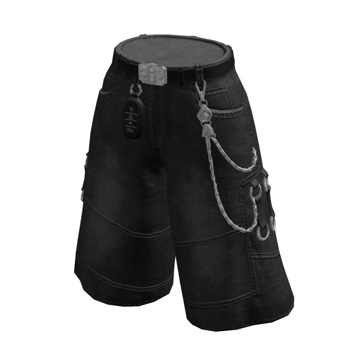 90s - Jorts Denim Black