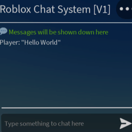 [✨] Roblox Chat System [V2]