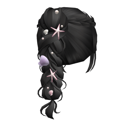 🍀Summer Mermaid Ponytail (Black) Roblox item