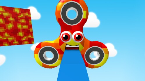 ESCAPE THE GIANT FIDGET SPINNER!! - OBBY!