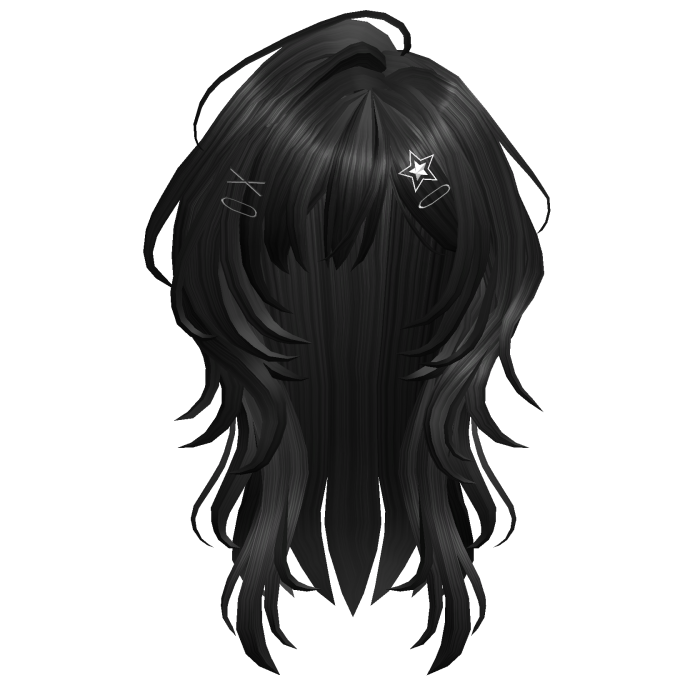 Black Feathered Wolfcut v2