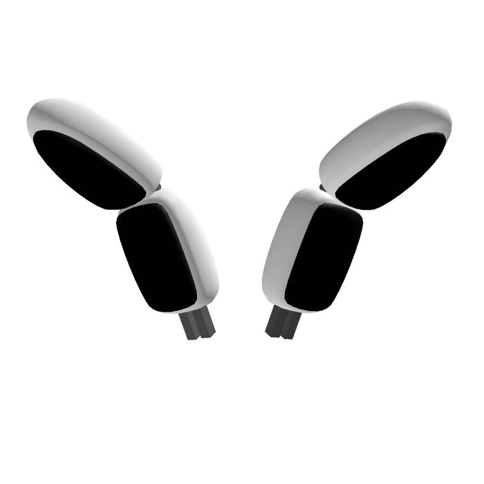 Robotic Black&White Bunny Ears