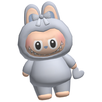 cute bunny plushie blue - suprise thumbnail