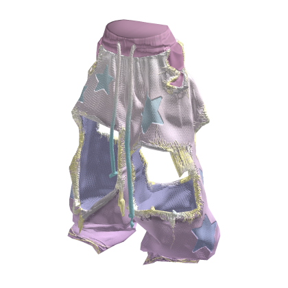 Heavily Ripped Light PinkJeans