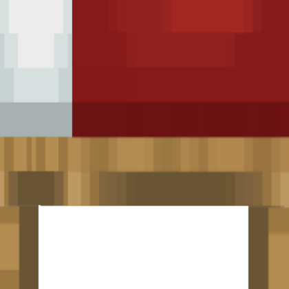 Red Bed Side From Minecraft V3 Roblox decal
