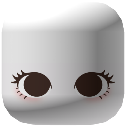 White Girl Brown Cute Chibi Doll Eyes with Lashes 