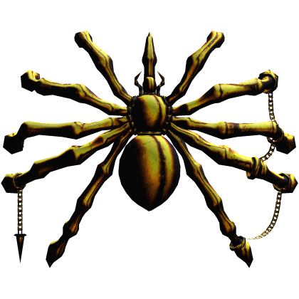 Gold Spider Mask | Arachnid Goth Chains Spikes Roblox item