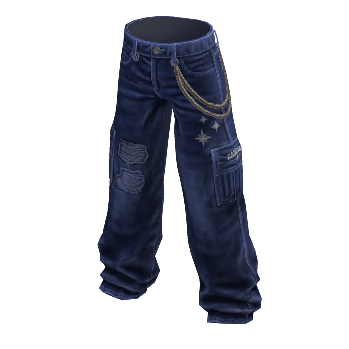 Y2K Low Rise Baggy Jeans - Washed Blue