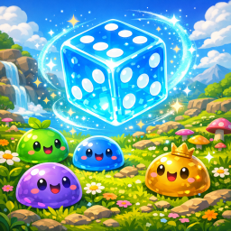 🎲 Slime Dice — Roll & Reign 🟢