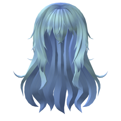 Anime Straight Long Hair - Blue 