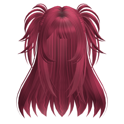 Messy Y2K Grunge Twintails (Hot Pink) Roblox item