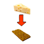Chees on the sandwich