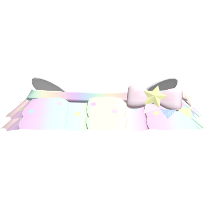 ♡ sweet angelic polkadot skirt in rainbow 3.0