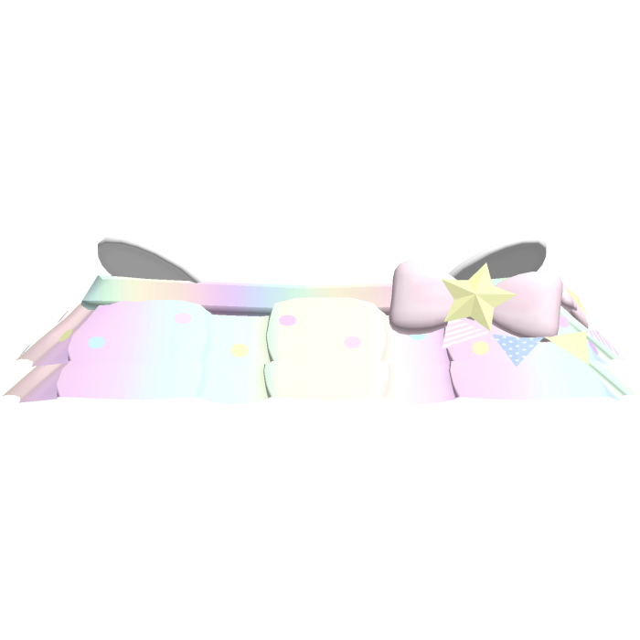 ♡ sweet angelic polkadot skirt in rainbow 3.0