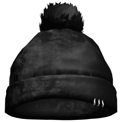 Black Emo Vkei Fur Winter Beanie