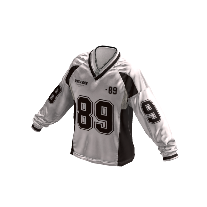 Y2K Blokecore 89 Jersey w/ Chain (White)