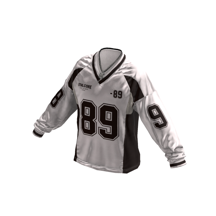 Y2K Blokecore 89 Jersey w/ Chain (White)