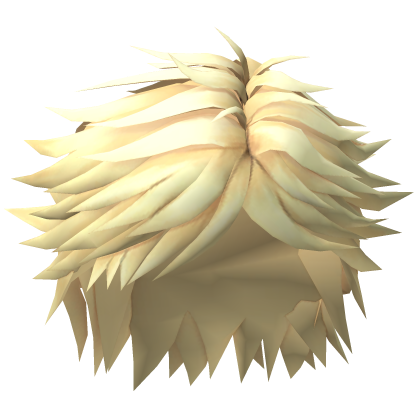 Messy Blonde Anime Hair Roblox item