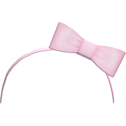 baby pink sweet tweencore bow headband Roblox item
