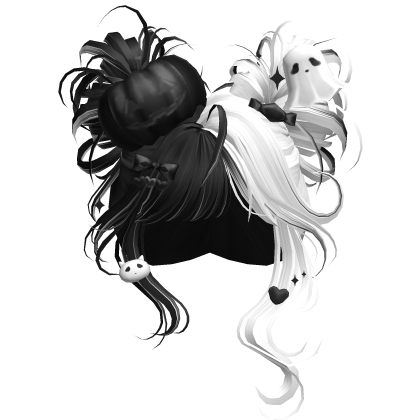 Spooky Halloween Pumpkin Buns  (Black&White)
