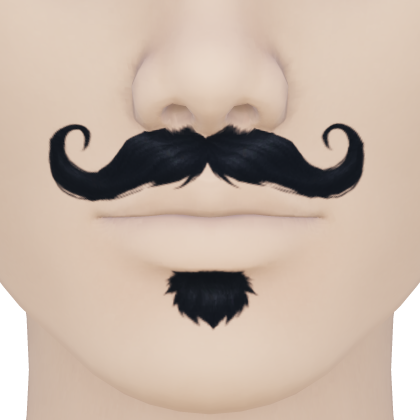 Curly Handlebar Mustache