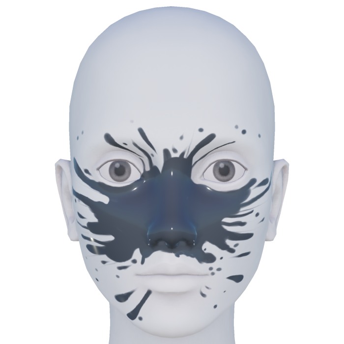 Gray Paint Face