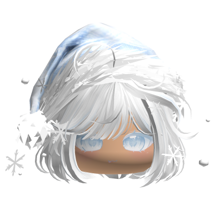 Christmas Bob w/Santa Hat (White&Blue)