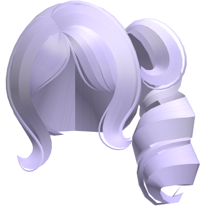 moe cutecore curly big side ponytail purple
