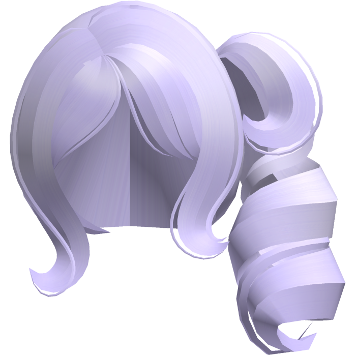 moe cutecore curly big side ponytail purple