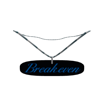 "Gllit" illit BREAK EVEN Logo Necklace [R6/Blocky]