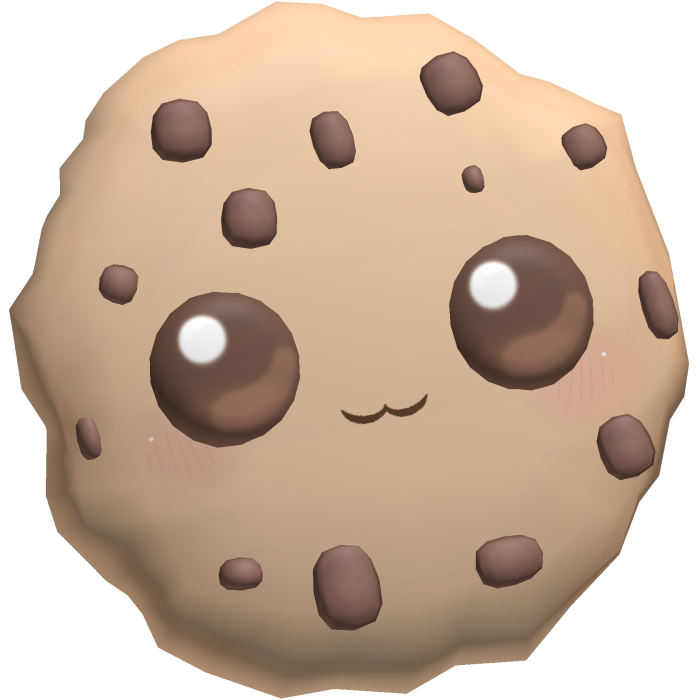 cookieswirlc kawaii chocolate chip cookie hairclip