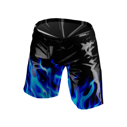 Blue flame shorts