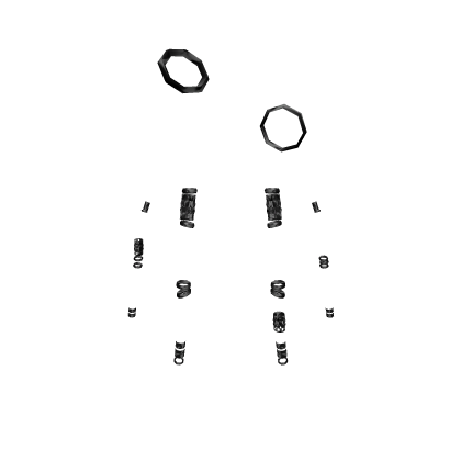 Hair Cuffs [Black] Roblox item