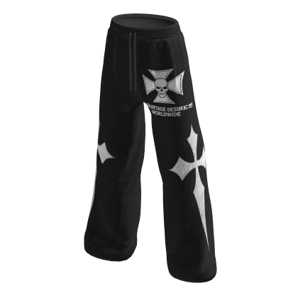 Y2K Opium Goth Cross Baggy Pants - Roblox