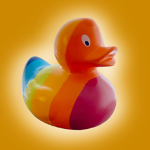 Rainbow duck 3D