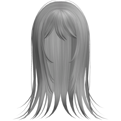 Gray Vampire Emo Wispy Long Hair Roblox item
