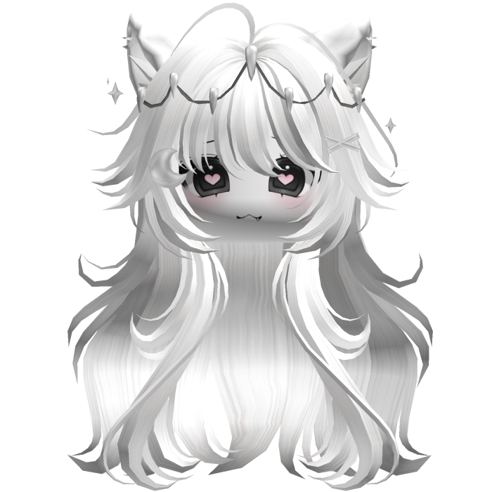 Super Fluffy Anime Werewolf w/ Face (White)