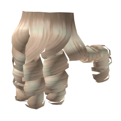 Curled Hair Extensions in Platinum Blonde Roblox item