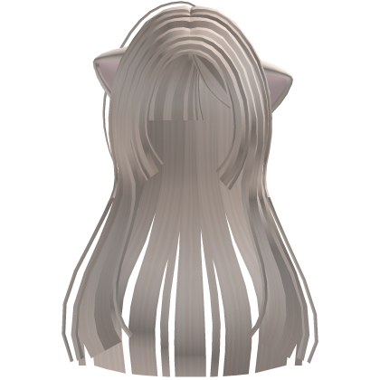 Cute Long Light Blond Aime Hair w/ Cat Ears Roblox item