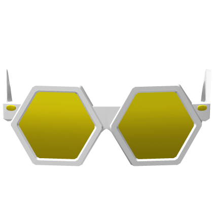 White/Yellow Sparkling Robux Shades Recolor Addon Roblox item
