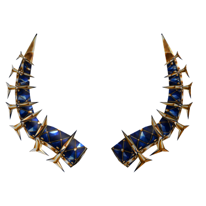 Cobalt Majesty Horns Roblox item
