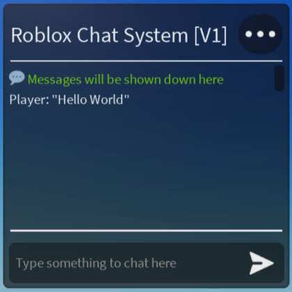 🌠 [New!] Roblox Chat System [V1] - by SBStudio07