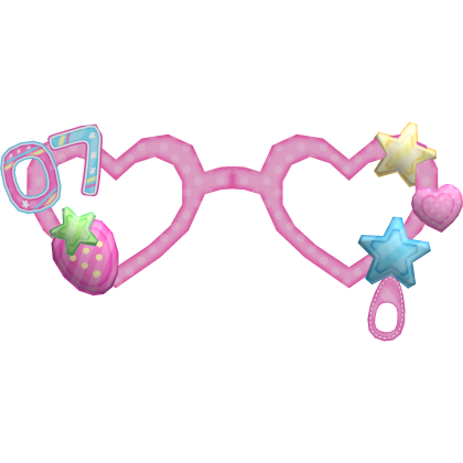 Cute Kawaii Pink Bunny Strawberry Tennis Glasses