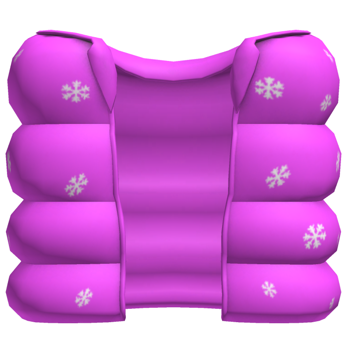 pink christmas puffer vest