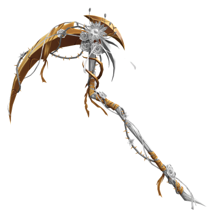 Angelic White Rose Scythe